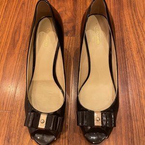 **Like New** Coach Wedge Peep Toes - Sz 10 M
